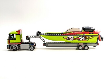 LEGO City 60254 Race Boat Transporter - Complete, Missing Manual