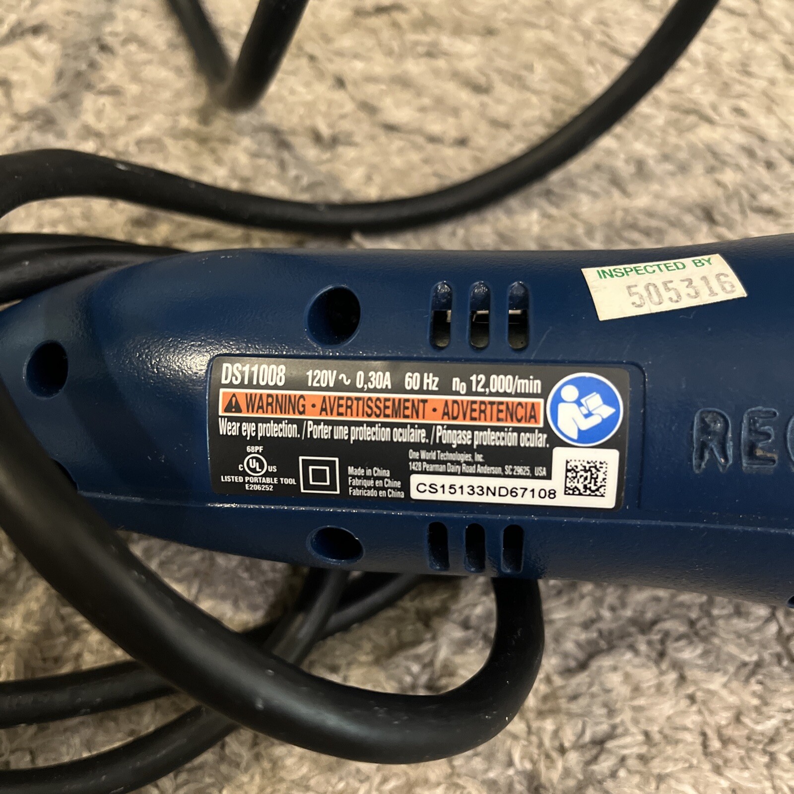 Ryobi DS11008 Detail Oscillating Fine Woodworking Sander Corded eBay