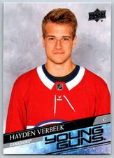 2020-21 Upper Deck #714 Hayden Verbeek Young Guns RC (ref 169874)