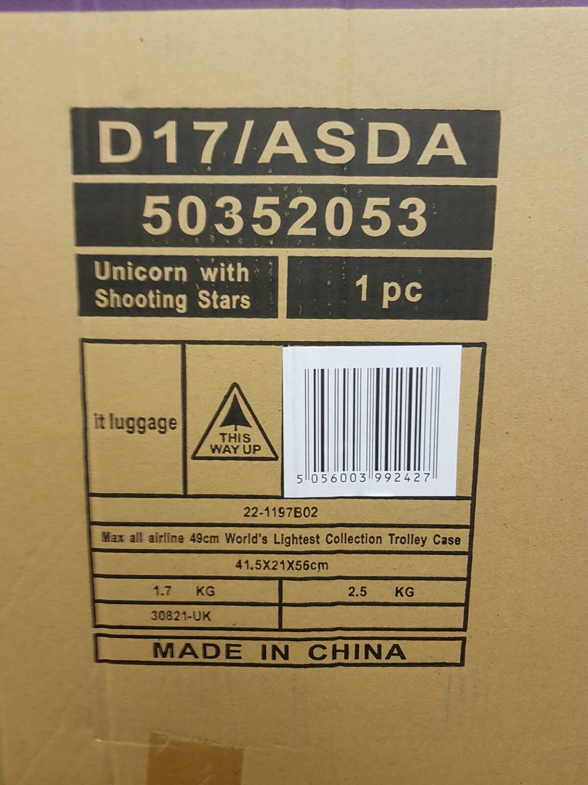 lightest suitcases at asda