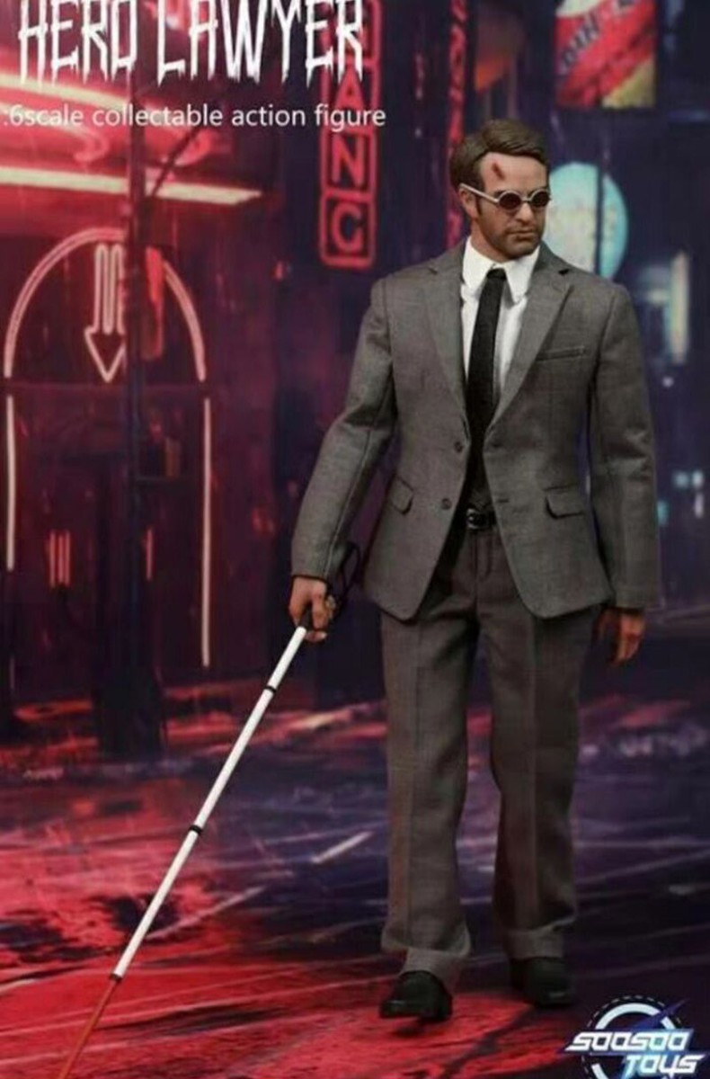 Soosootoys SST034 1/6 Daredevil 2.0 Lawyer Matt Murdock Figure In