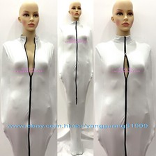 Unisex Silver Gray Spandex Mummy Costumes Jumpsuits Sleeping Bag Body Bags F683