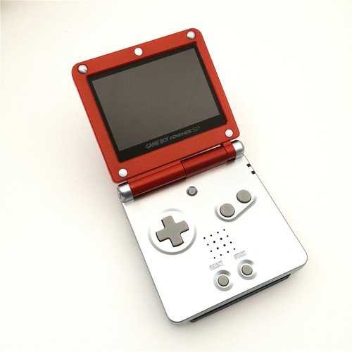 Red Silver Mario 5 Levels Segment Backlight V2 iPS LCD Screen GBA SP Console - Picture 3 of 7