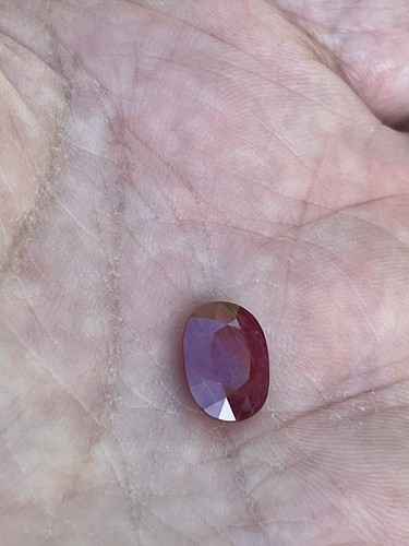 GIA Certified Natural Ruby Oval Cut Loose Gemstone 3.09 Carat - Picture 3 of 16