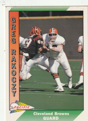FREE SHIPPING-MINT-1991 Pacific Gregg Rakoczy #89 BROWNS PLUS BONUS CARDS