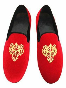 embroidered slip ons