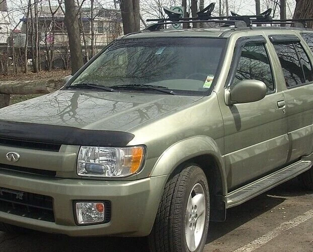 AVS Smoke Rain Guards Vent Visors 3M Tape-On for 1996-2004 Nissan Pathfinder QX4 - Image 2 of 3