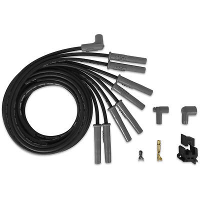 MSD 31183 BLACK Super Conductor 8 Cy HEI Universal Wire Set 8.5 Spark Plug Wires