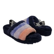 UGG YEAH STARRY NIGHT MULTI SLIDE FUR SLINGBACK SHOES SLIPPERS SIZE US 7 WOMEN