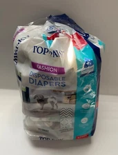 Top Paw Fashion Disposable Dog Diapers XS 13-16" Waist New Open Package 11 Count