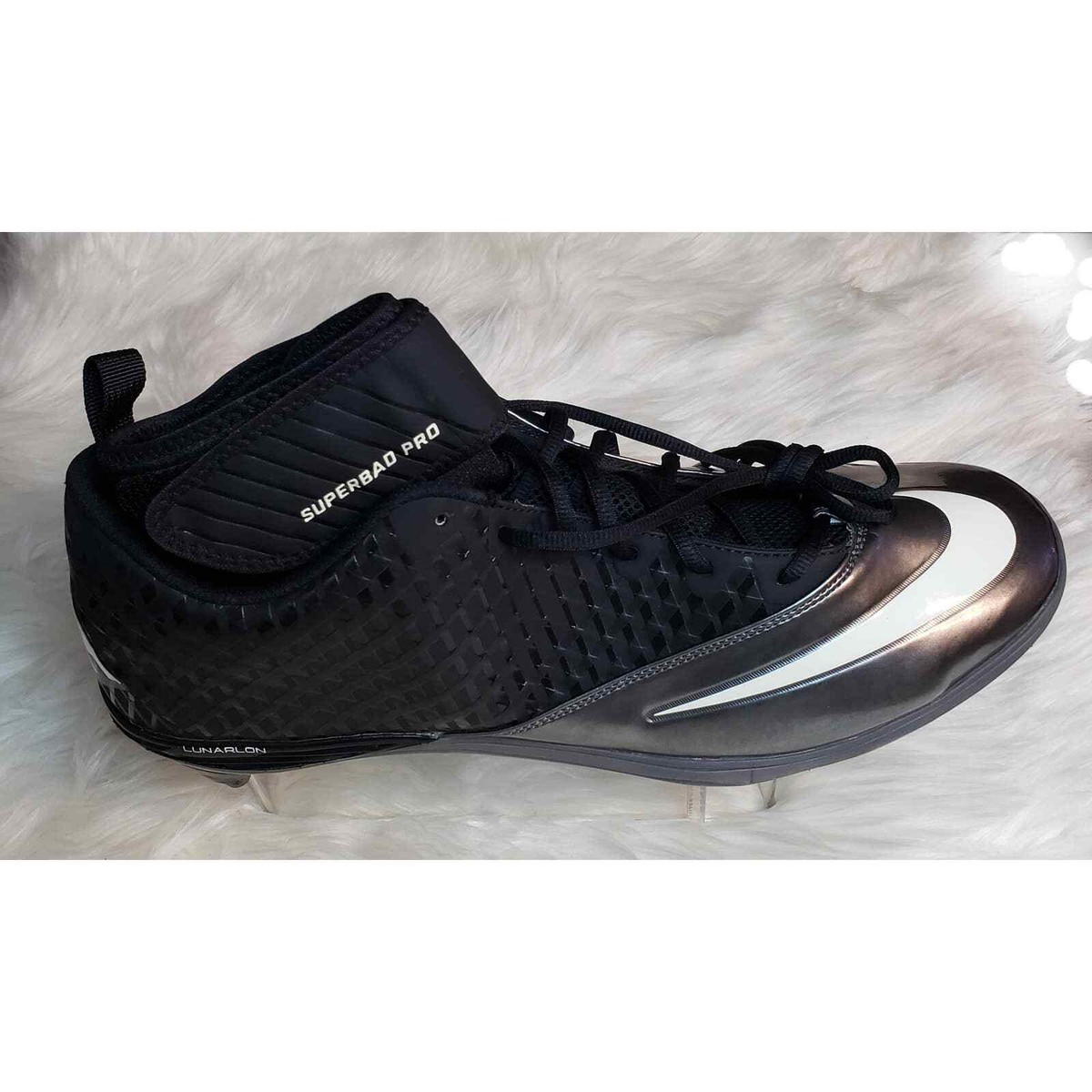 NEW -Nike Lunarlon Superbad Pro Football Cleats - Size 17 | eBay