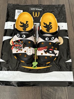CROCS X MCDONALD'S HAMBURGLAR CLASSIC CLOGS SIZE M 6 / W 8 CROCS X MCDONALD'S HAMBURGLAR CLASSIC CLOGS SIZE M 6 / W 8