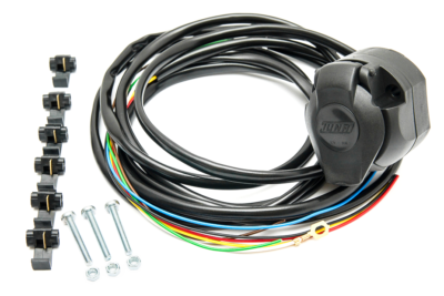 Gancio Traino Fisso STEINHOF Per Dacia Logan MCV SW (03.2007-06.2013) Con Kit Elettrico 7 Poli Universale, Omologato