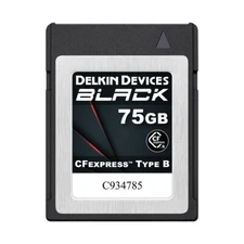 Delkin Devices 75GB BLACK CFexpress Type B Memory Card FAST Speed