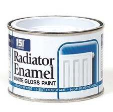 RADIATOR SPRAY PAINT HEAT RESISTANT CAST IRON METAL PLASTIC WHITE BLACK STOVE