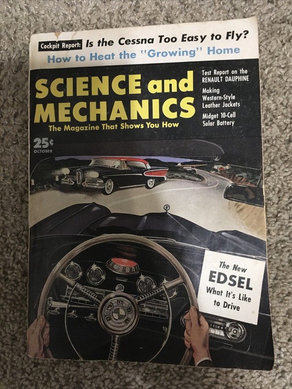SCIENCE AND MECHANICS MAGAZINE - October 1957