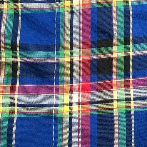 Ralph Lauren Oxford Shirt Boys S (8) Madras Plaid Blue Button Up Down Black Pony - Picture 7 of 12