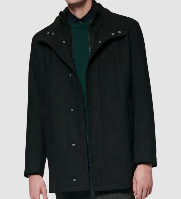 Marc new york men's car cheap coat with knit inset