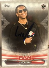 Lio Rush Signed 2019 WWE Topps Card Rookie AEW Autographed
