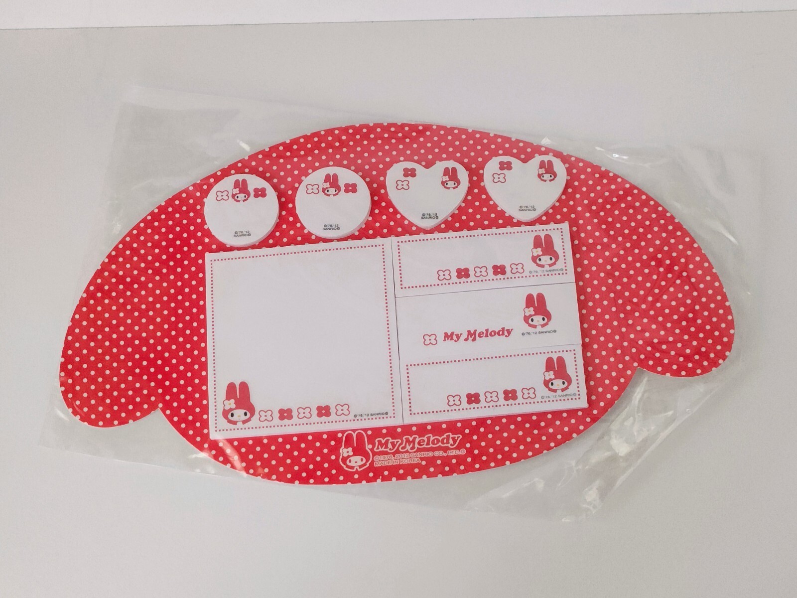 My Melody Sanrio Sticky Notes 240-Sheet Cute Memo Pad 2012 Japan Stationery Prize-image