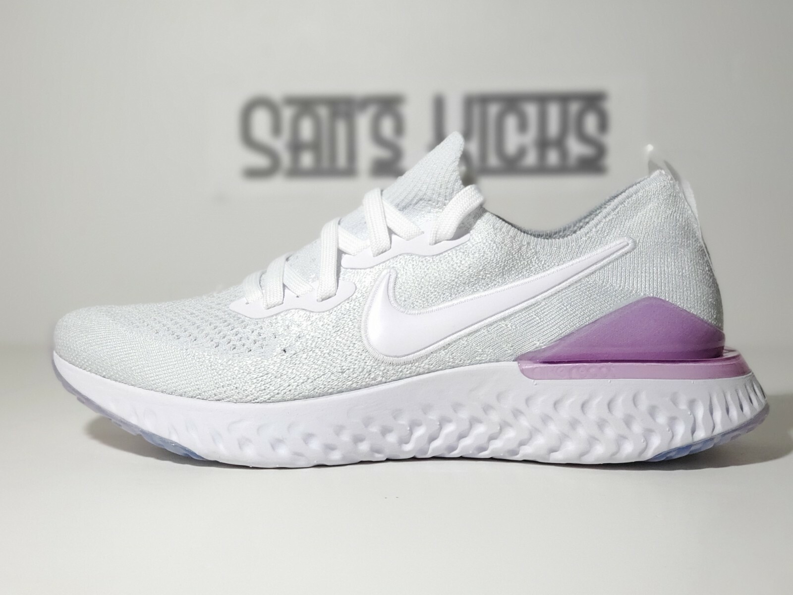 epic react flyknit 2 white/pink foam/white