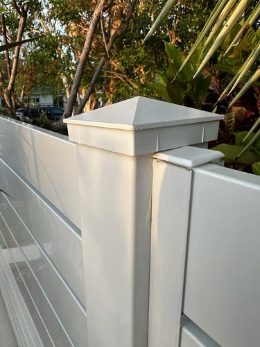 100mm x 100mm Fencing Capping 25x Caps WHITE Aluminum Post Cap - Picture 1 of 8