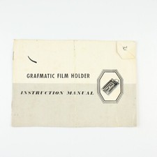 Graflex - Grafmatic Film Holder - Manual Guide Book - Vintage