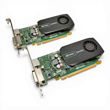 Lot of 2 Dell NVIDIA Quadro 600 1GB GDDR3 Graphics Cards DVI DisplayPort 04J2NX