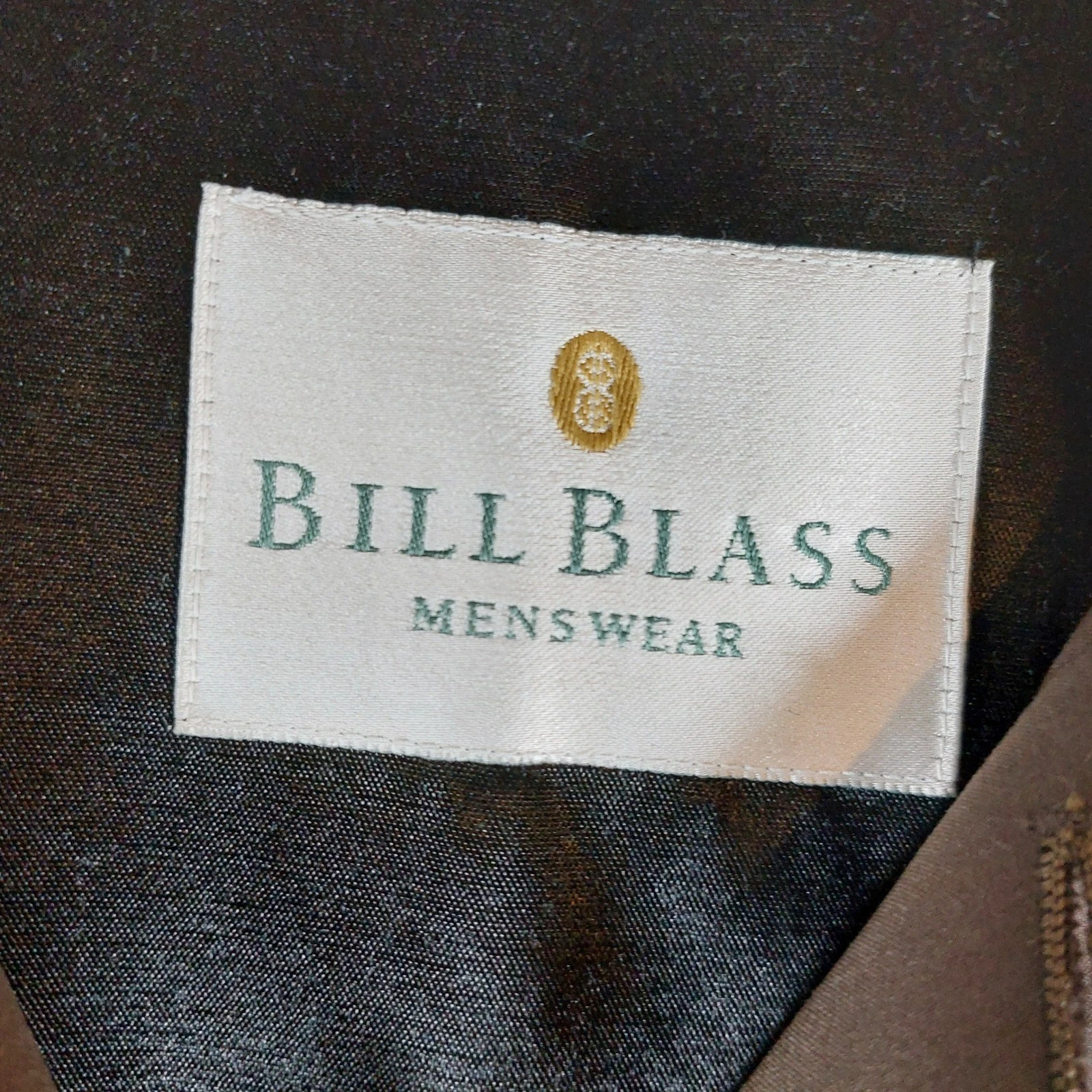 Bill Blass Vintage 90s Trench Coat Men 48 Reg Belted Zip Out Liner Rain Overcoat image 11