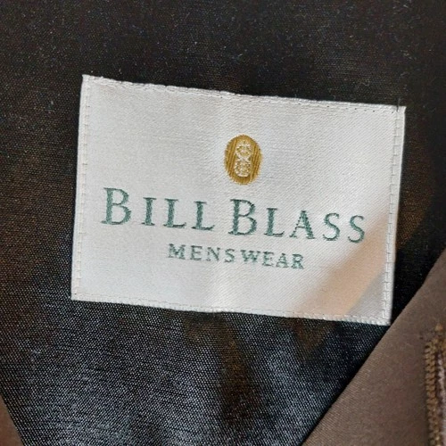 Bill Blass Vintage 90s Trench Coat Men 48 Reg Belted Zip Out Liner Rain Overcoat image 11