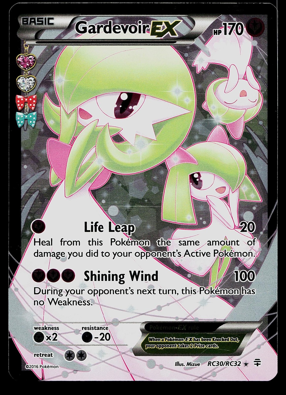 Pokemon Card - Gardevoir EX Generations RC30/RC32 Rare Ultra 2016