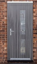 aluminium door fly screen metal chain curtain