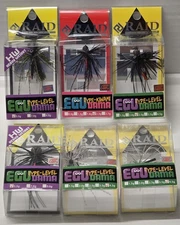 Lot of 6 Raid Japan Egu Dama Type Level Kiwami assorted Jigs New In Box