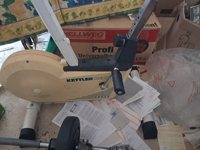 KETTLER RECORD SUPER Ergometer Fitnessbike Heimtrainer Beige/Weiß