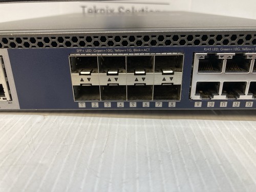Netgear ProSafe M4300-8X8F 16-Port 10Gb 8xSFP+ 8xRJ45 Half-Width Network Switch - Picture 4 of 12
