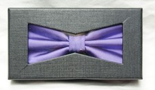 bow tie handkerchief cuff link set purple adjustable OSFM one size fits most