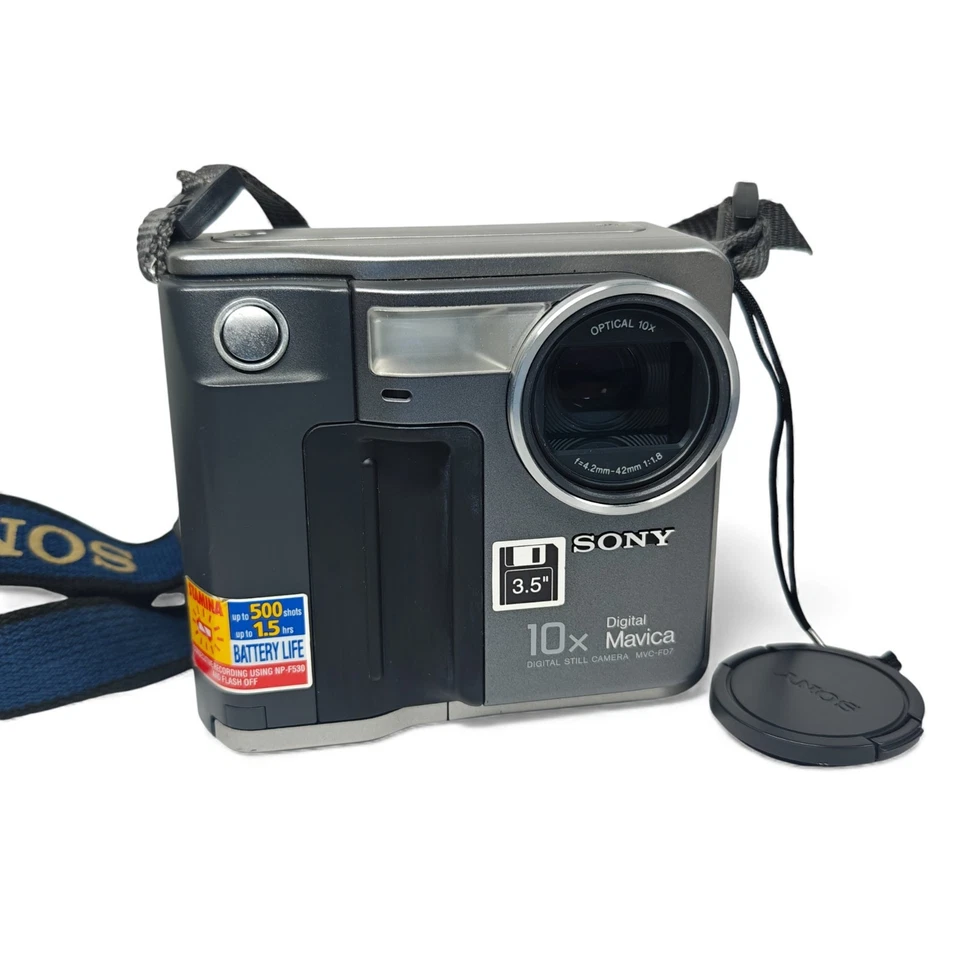 Sony Mavica MVC-FD7 Digital Camera 0.4MP Floppy Disk Retro 1997 Bundle - Image 2 of 4