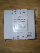 Honest Baby 100 Organic Cotton Changing Pad Cover - White - NEW NIB