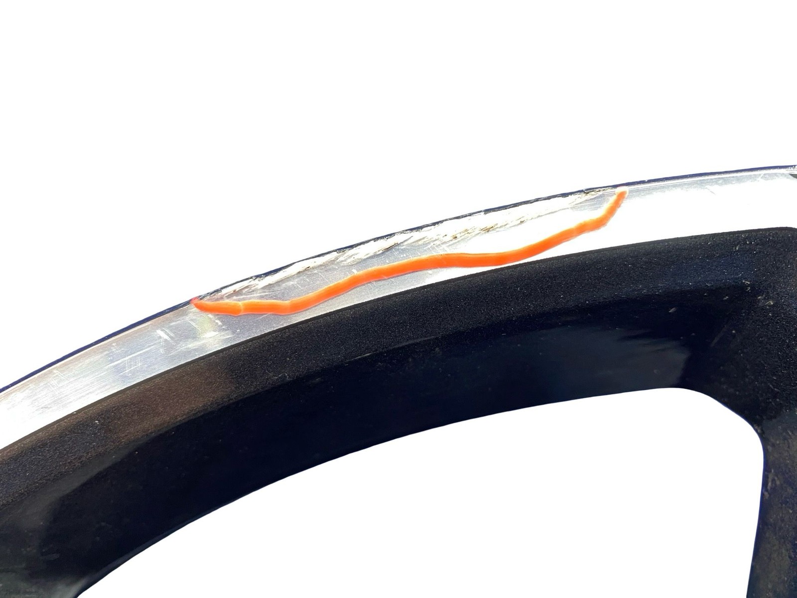 2016-2021 Mclaren 570s 19X8 5 V Spoke Wheel Rim Silver W/ Carbon Fiber Caps