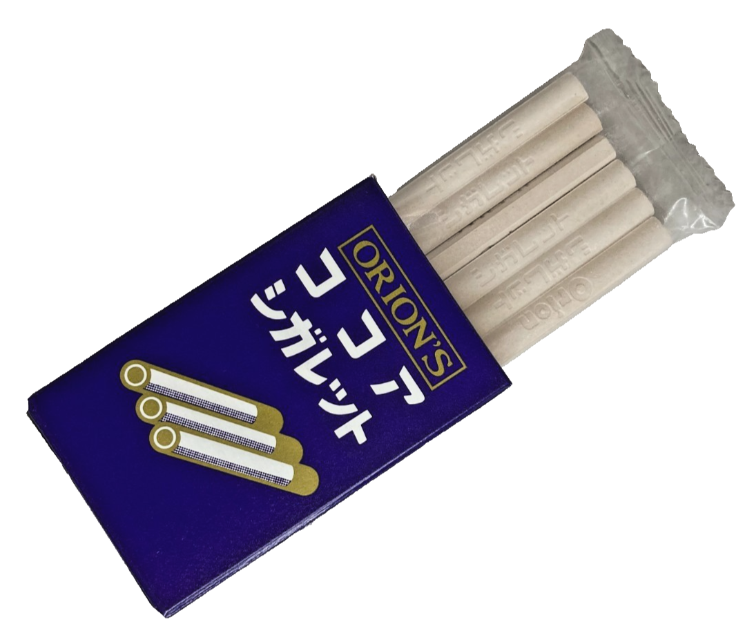 orion cocoa cigarette Japan Cocoa-Flavored Candy Sticks Orion Cocoa Cigarette – 6 Sticks × 30  boxes
