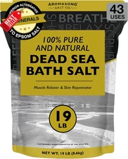 Dead Sea Salt Spa Bath 19Lb Fine Grain Bulk 100% Pure Relax Skin US