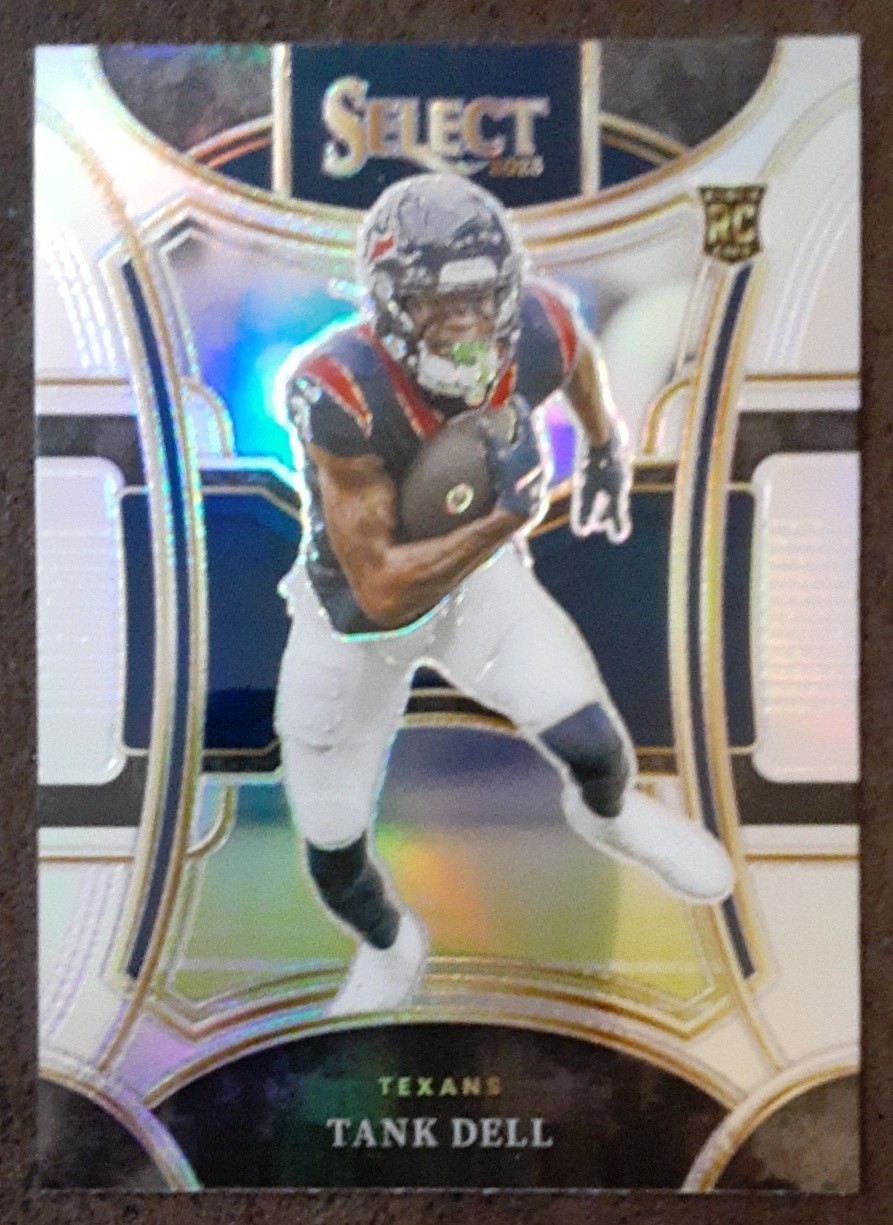 Tank Dell RC 2023 Panini Select #439 Suite Silver Prizm Rookie Texans