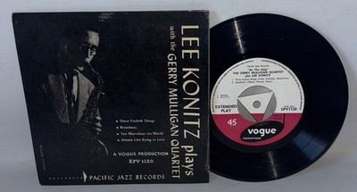 Lee Konitz Plays With The Gerry Mulligan Quartet - Vinyl 7'' EP - Vogue EPV 1120