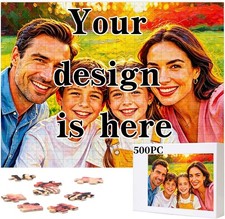 Custom 500Piece Photo Puzzle Personalized Family Memory Keepsake Gift for Adults