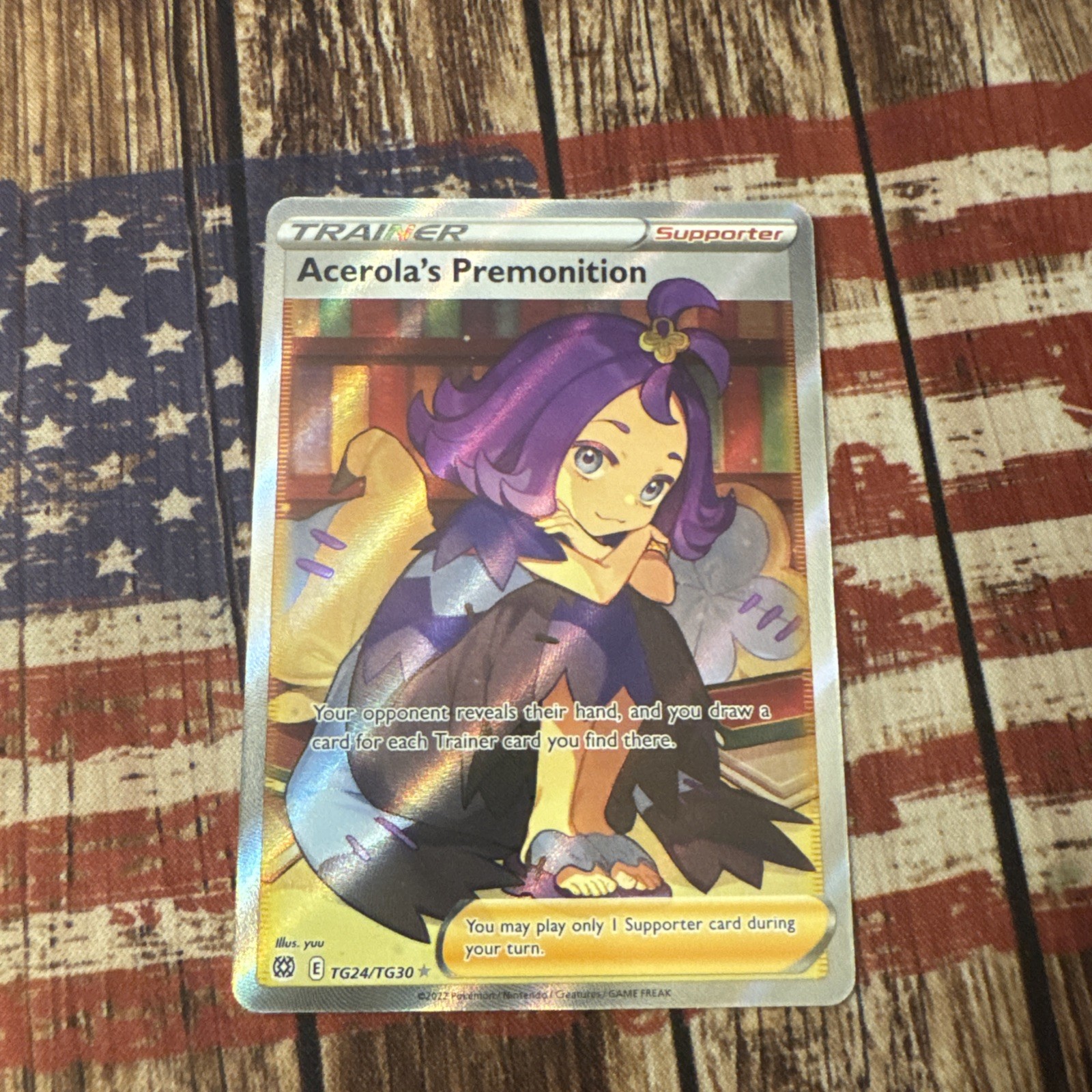 Acerola's Premonition Pokemon Brilliant Stars Trainer Gallery TG24/TG30 NM
