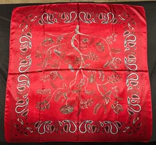 Wild Rag Scarf Cowboy Scarves Buckaroo Bandana Cowgirl Red Floral Paisley