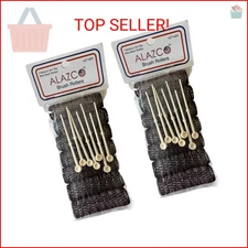 ALAZCO 14 pc Vintage Style Hair Roller Medium BRUSH ROLLERS & PINS Mesh Hair Cur