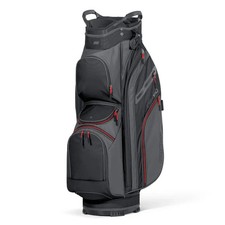 Bag Boy CB-100 Cart Golf Bag Charcoal/Red New w/14 Club Divider Putter Well