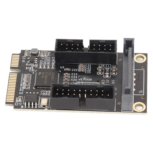Mini PCIE To USB3.0 Adapter Mini PCIE To 4 Port 19Pin Expansion Card With SAT CB - Afbeelding 17 van 22