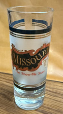MISSOURI - Tall Shot Glass, Grants Farm (St. Louis) Tumbler & Race Pins (KC)